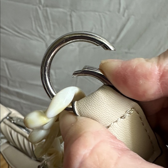 Max Studio Ivory Pleated Shoulder Bag - Picture 8 of 8